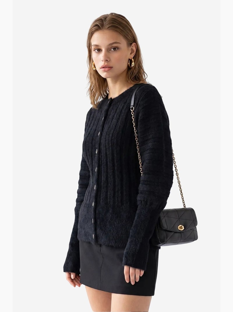Cardigan da donna in poliestere mixray Nero - Kiabi