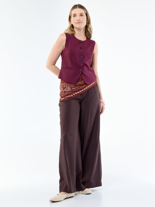 Cardigan da tailleur senza maniche tinta unita - Kiabi Cardigan da tailleur senza maniche tinta unita - Kiabi