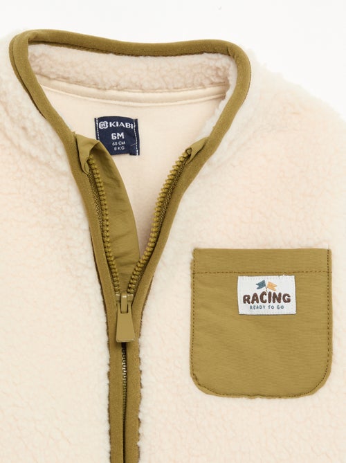 Cardigan effetto montone a maniche lunghe - Kiabi Cardigan effetto montone a maniche lunghe - Kiabi