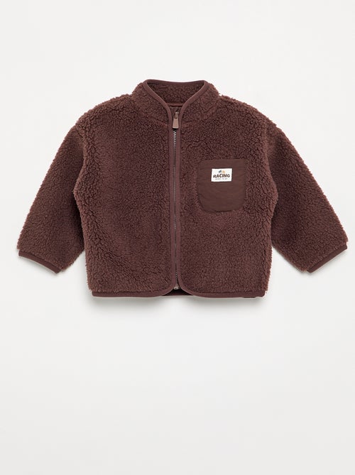 Cardigan effetto montone a maniche lunghe - Kiabi Cardigan effetto montone a maniche lunghe - Kiabi