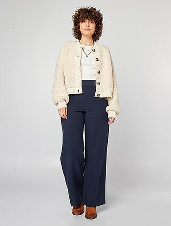 Cardigan effetto montone