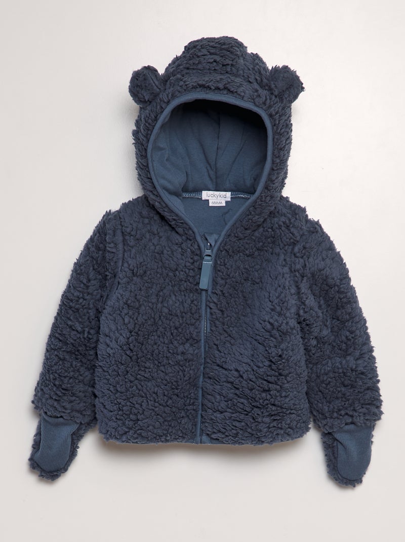 Cardigan effetto montone BLU - Kiabi