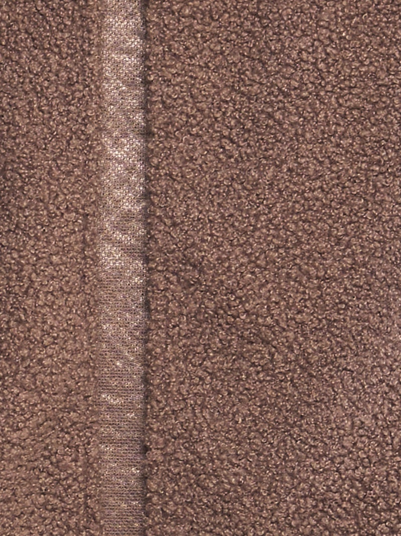 Cardigan effetto montone marrone - Kiabi