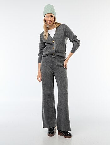 Cardigan gilet in maglia ottoman