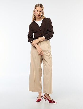 Cardigan gilet in maglia ottoman