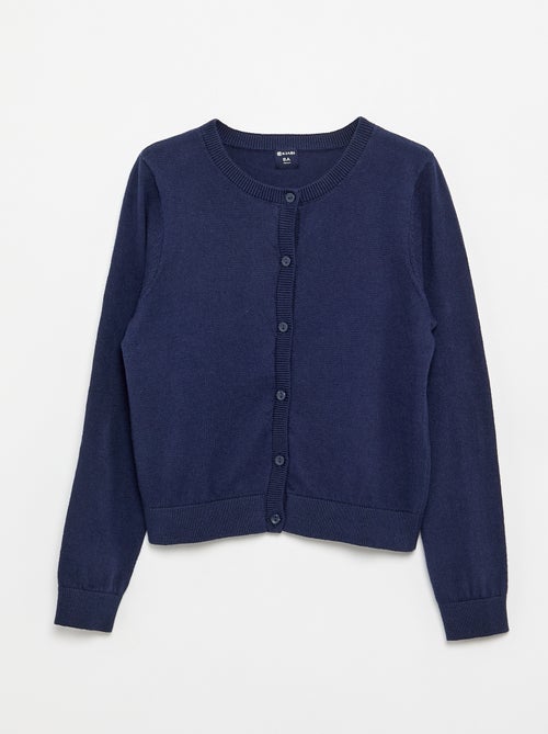 Cardigan girocollo leggero tinta unita - Kiabi Cardigan girocollo leggero tinta unita - Kiabi