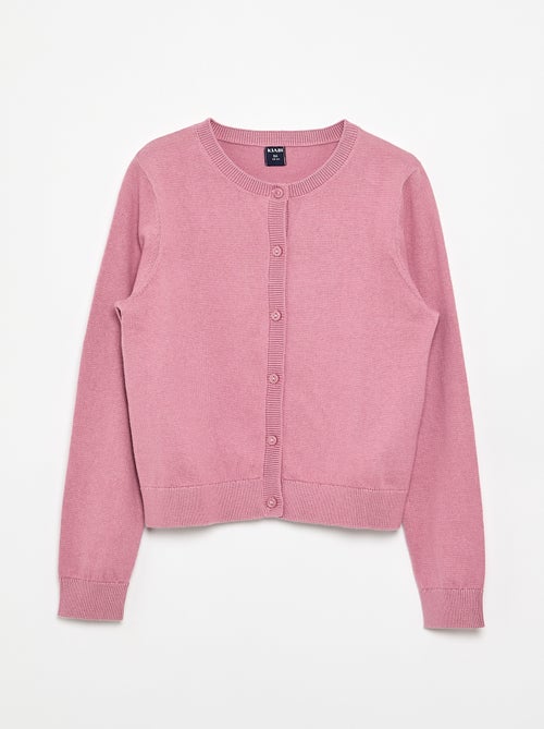 Cardigan girocollo leggero tinta unita - Kiabi