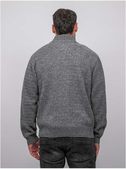 Cardigan in ciniglia con zip e collo alto limago - Kiabi Cardigan in ciniglia con zip e collo alto limago - Kiabi