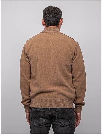 Cardigan in ciniglia con zip lerotof