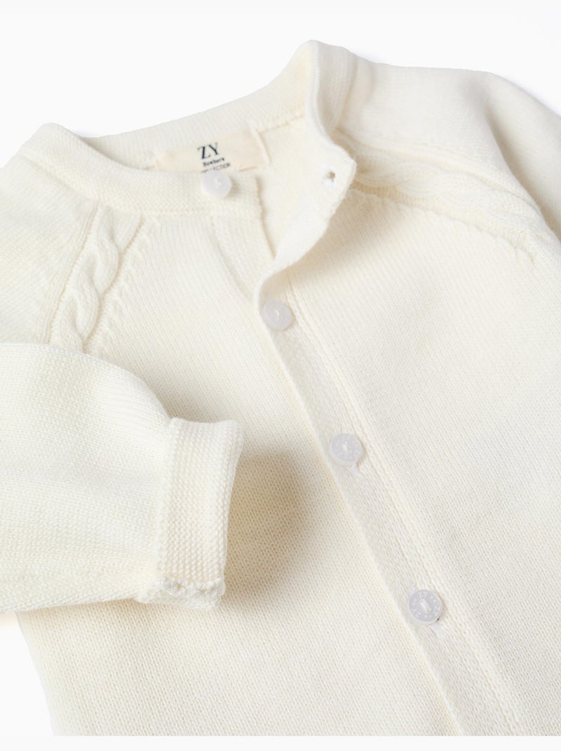 Cardigan in cotone Bianco - Kiabi