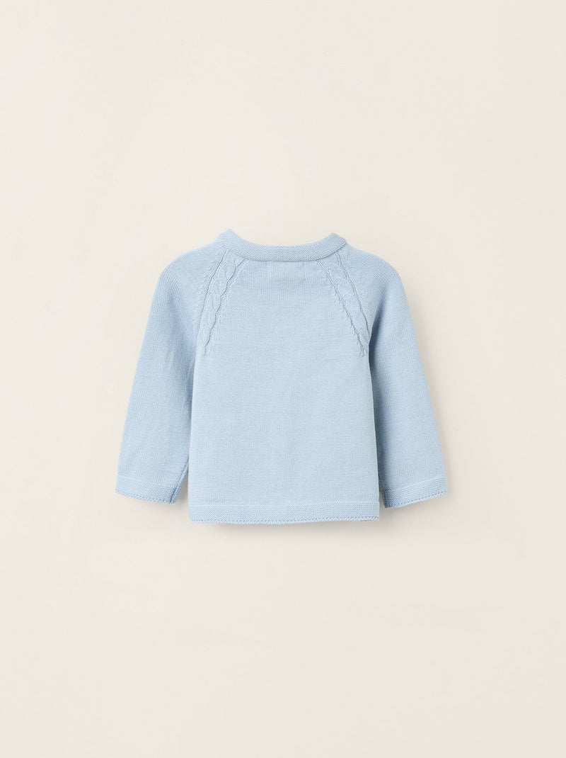 Cardigan in cotone Blu chiaro - Kiabi