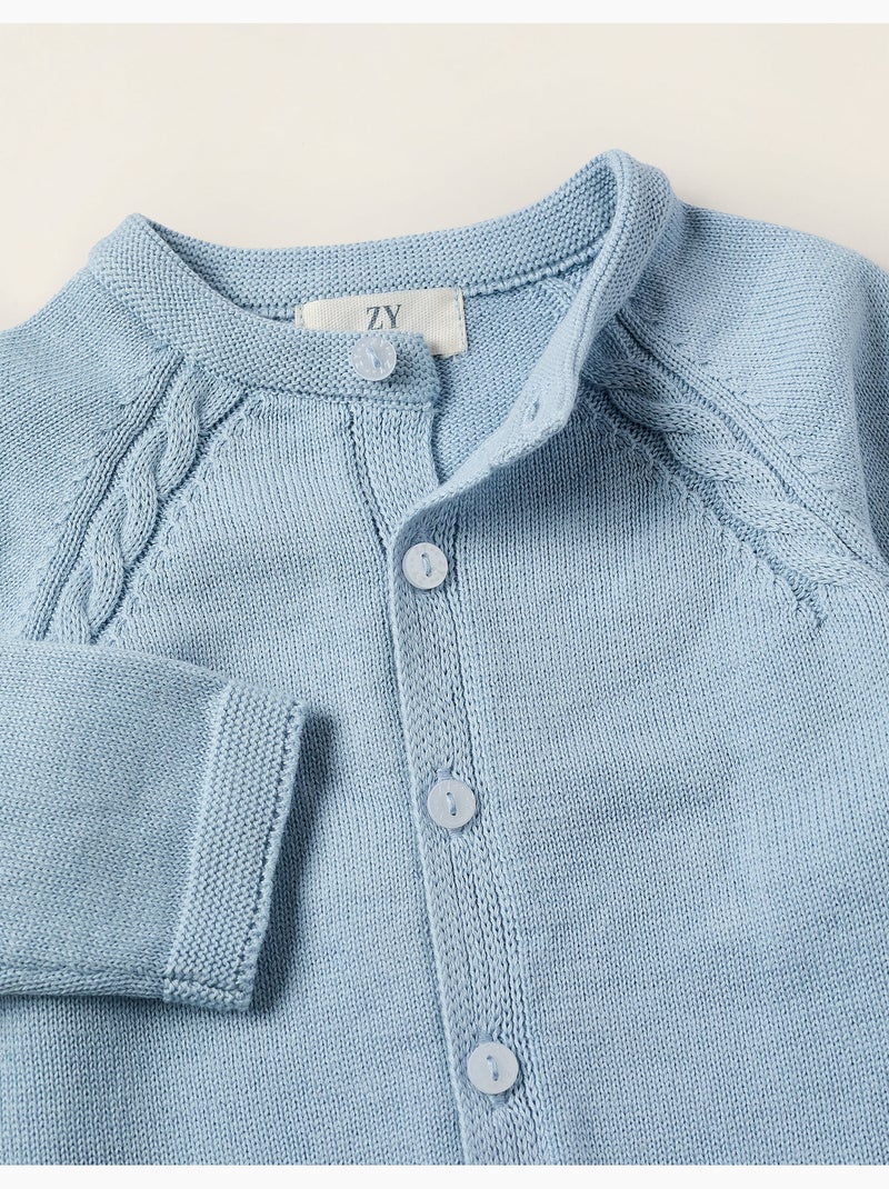 Cardigan in cotone Blu chiaro - Kiabi