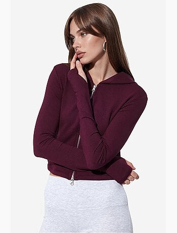 Cardigan in cotone e modal busem