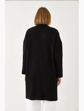 Cardigan in maglia a coste dal taglio ampio lucci