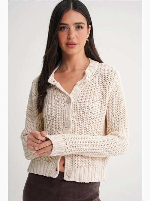 Cardigan in maglia a coste testurizzata con bottoni mixray - Kiabi Cardigan in maglia a coste testurizzata con bottoni mixray - Kiabi