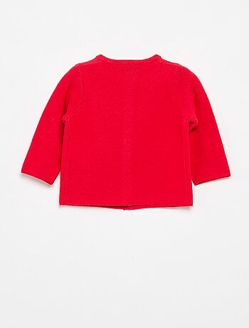 Cardigan in maglia a finezza sottile a tinta unita