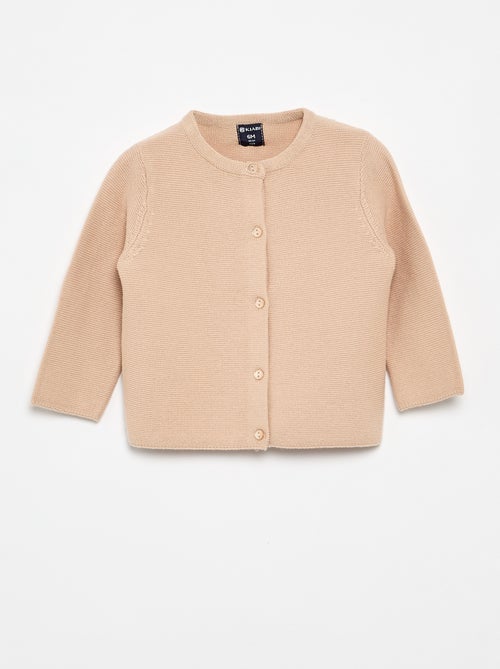 Cardigan in maglia a finezza sottile tinta unita - Kiabi