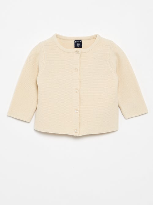 Cardigan in maglia a finezza sottile tinta unita - Kiabi