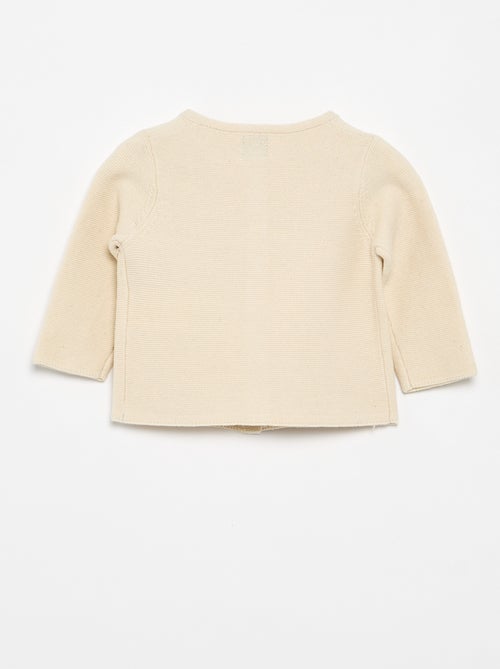 Cardigan in maglia a finezza sottile tinta unita - Kiabi