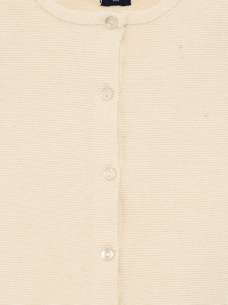 Cardigan in maglia a finezza sottile tinta unita Bianco - Kiabi