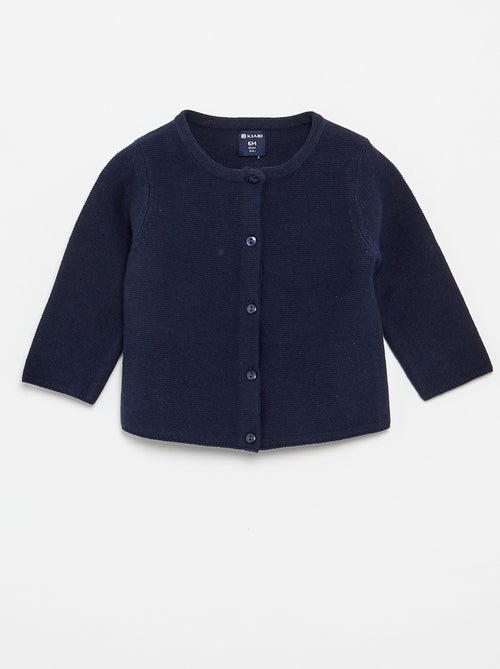Cardigan in maglia a finezza sottile tinta unita - Kiabi