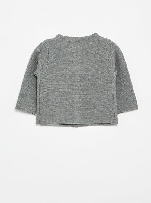 Cardigan in maglia a finezza sottile tinta unita - Kiabi