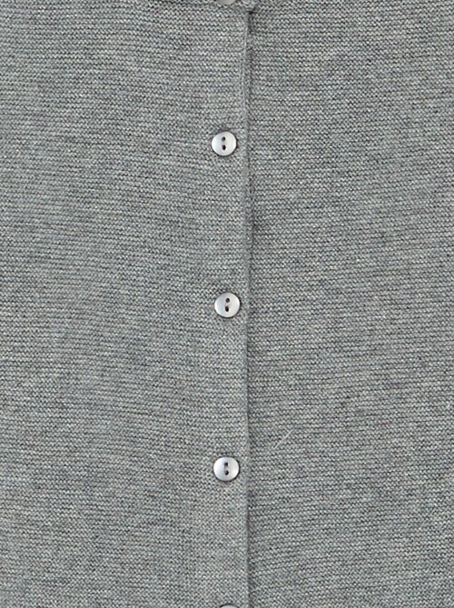Cardigan in maglia a finezza sottile tinta unita - Kiabi