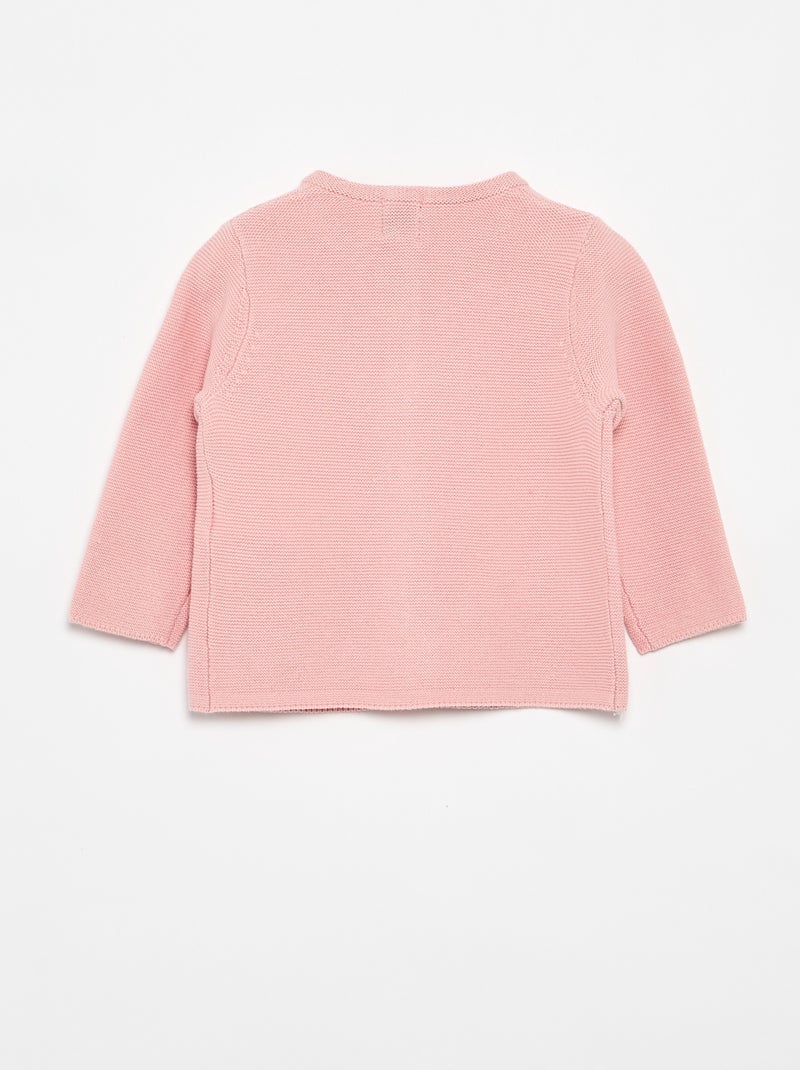 Cardigan in maglia a finezza sottile tinta unita Rosa - Kiabi