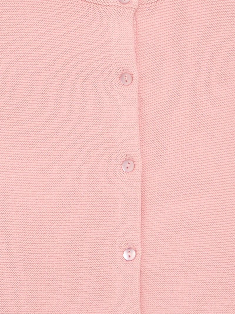 Cardigan in maglia a finezza sottile tinta unita Rosa - Kiabi