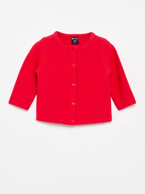 Cardigan in maglia a finezza sottile tinta unita - Kiabi
