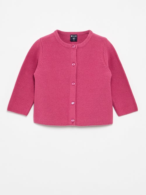 Cardigan in maglia a finezza sottile tinta unita - Kiabi