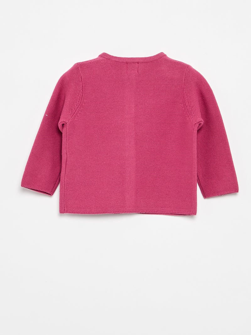 Cardigan in maglia a finezza sottile tinta unita Viola - Kiabi
