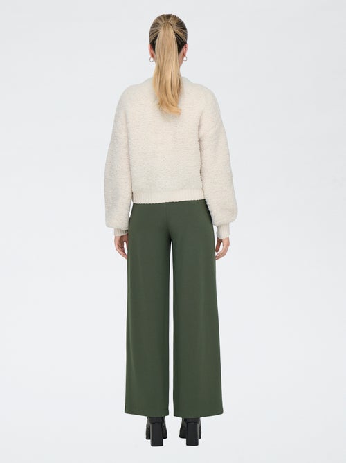 Cardigan in maglia a girocollo tinta unita - Kiabi