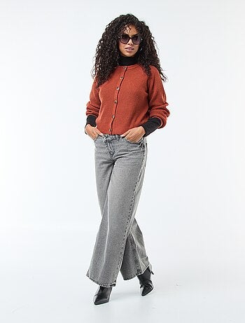 Gilet in maglia a punto grosso