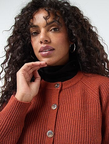 Gilet in maglia a punto grosso