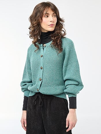 Gilet in maglia a punto grosso