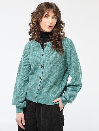Gilet in maglia a punto grosso