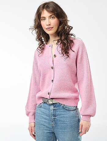 Gilet in maglia a punto grosso