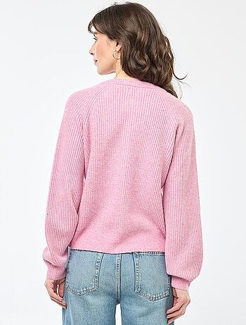 Gilet in maglia a punto grosso