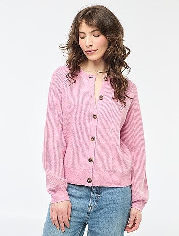 Gilet in maglia a punto grosso