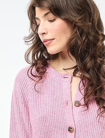Gilet in maglia a punto grosso