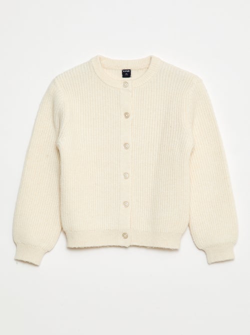Cardigan in maglia a punto grosso tinta unita - Kiabi