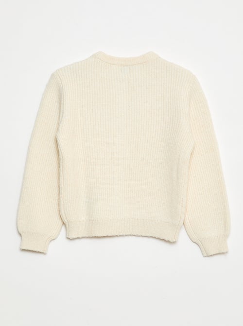 Cardigan in maglia a punto grosso tinta unita - Kiabi