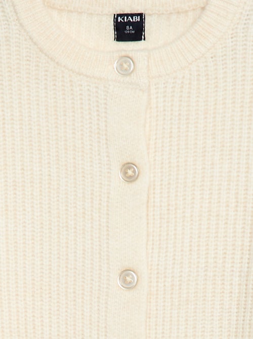 Cardigan in maglia a punto grosso tinta unita - Kiabi