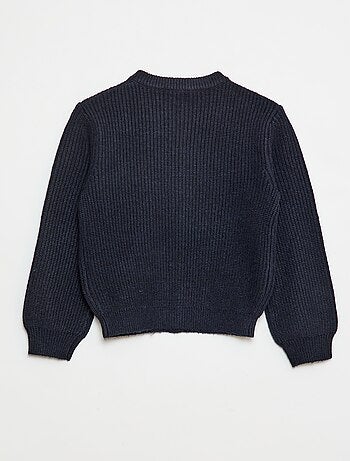 Cardigan in maglia a punto grosso tinta unita