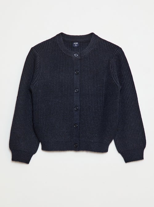 Cardigan in maglia a punto grosso tinta unita - Kiabi