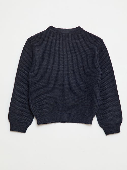 Cardigan in maglia a punto grosso tinta unita - Kiabi