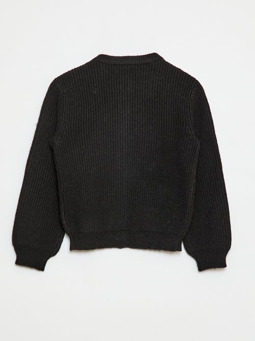 Cardigan in maglia a punto grosso tinta unita - Kiabi