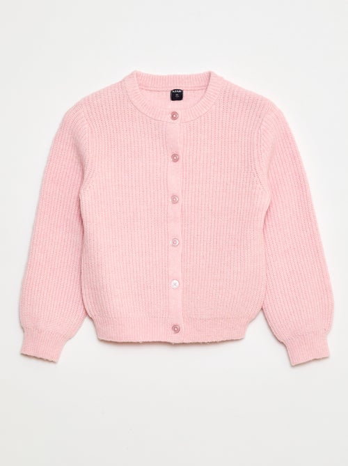 Cardigan in maglia a punto grosso tinta unita - Kiabi