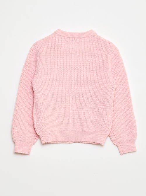 Cardigan in maglia a punto grosso tinta unita - Kiabi